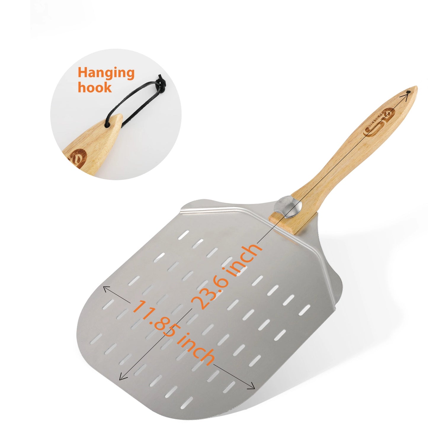 SizzleDelite Perforated Pizza Peel