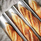French Bread Baking Pan, Nonstick Perforated Baguette Pan 4 Wave LoaveBaker Boutique