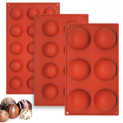 Ball Sphere Silicone Mold for Chocolate Cookie Candy Fondant DIY Baking Tools
