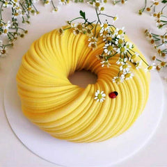 Silicone Cake Mold Round Swirl Mold New Spiral Yarn Ball Frech Dessert Pastry Molds Baking Accessories Kitchen Utensils