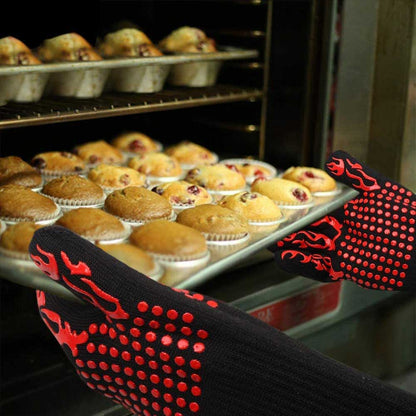 SizzleDelite Heat Resistant Kitchen Oven Mitts