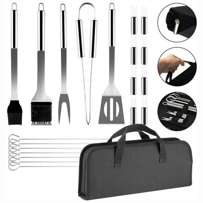 20Pcs/set BBQ Tools Stainless Steel Barbecue Utensil Accessories CampiBaker Boutique