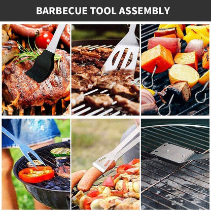 20Pcs/set BBQ Tools Stainless Steel Barbecue Utensil Accessories CampiBaker Boutique