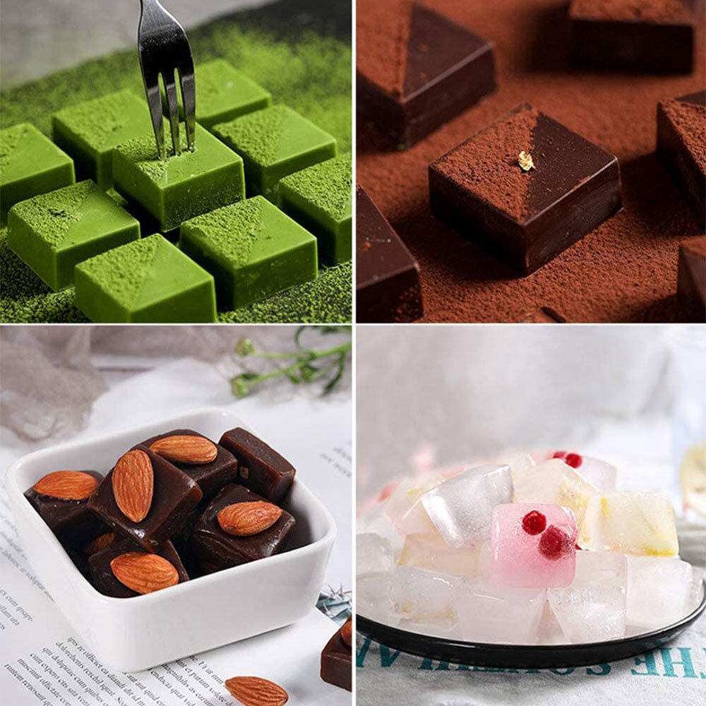 Candy Molds Silicone Chocolate Mold 40 Cavities Square Baking Mould Cake Decorating Tools