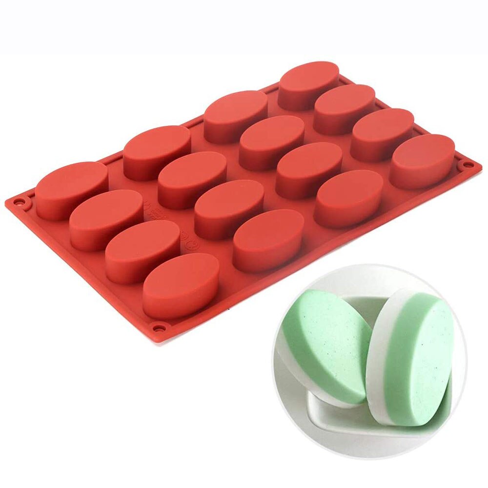 Oval Silicone Cake Chocolate Cookies Baking Mould Soap Muffin Cupcake Baker Boutique