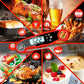 Meat Food Thermometer Automatic Switch Instant Read Waterproof Thermometer with Foldable Probe Kitchen Cooking Tools