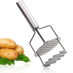 Stainless Steel Potato Masher Ricers / Pusher Smooth Mashed Potatoes Fruit Vegetable Tools Press Crusher Upgrade Style