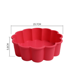Flower Shape Cake Mold Creative Wave Edge Silicone Round Bakeware DIY Desserts Mold Mousse Bread Mould Baking Tools