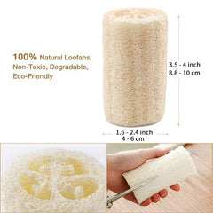 4pcs Organic Loofahs for Body Wash Sponge and Exfoliating Skin, PremiuBaker Boutique
