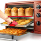 2PCS Silicone Oven Rack Guards Interlocking Oven Shelf Edge Guards Threaded Heat Resistant Rack Shield