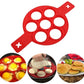Pancake Molds 7 Holes Omelette Mold Ring Fried Egg Mold Reusable Silicone Non Stick Pancake Maker Egg Ring Cooking Tools