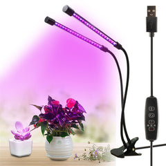 LED Grow Light Full Spectrum Flexible Clip Phyto Lamp USB Grow Lamp for Plants Seedlings Indoor Growth Lamp For Flower Box Tent