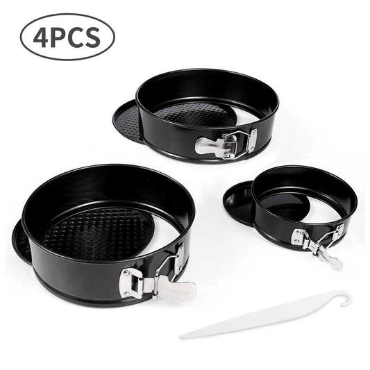 4/7/9 Inch Cake Pan,Non-Stick Round Bake Tray Set Leakproof CheesecakeBaker Boutique