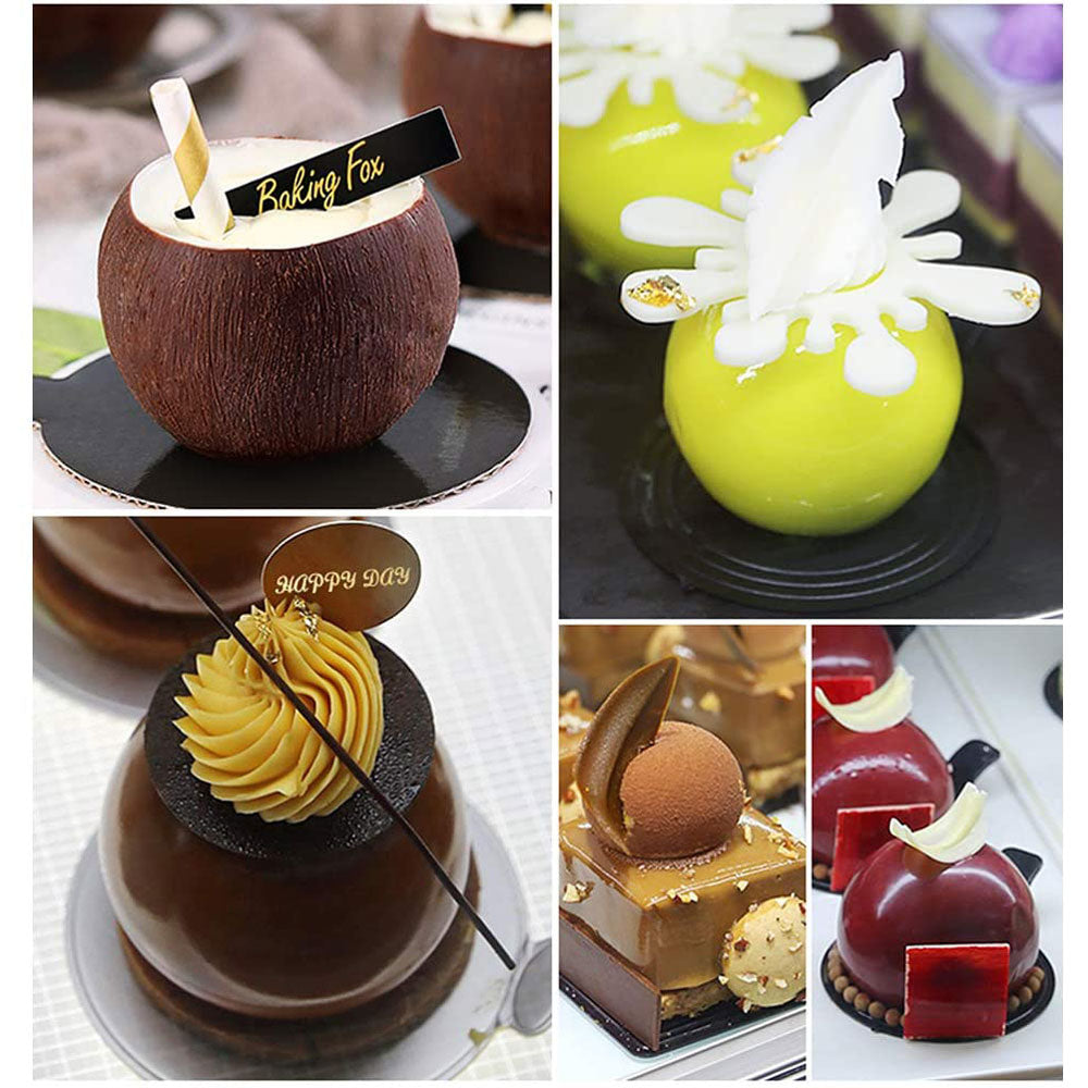 Silicone 8 Cavity Spherical Shape Cake Mold For Kitchen Baking Dessert Ice-Creams Mousse Fondant Mould Decorating Tools