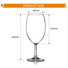 2Pcs Plastic Wine Glasses Cocktail Glass Unbreakable Champagne Flutes Baker Boutique