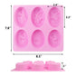 6 Cavity Square Soap Mold Non Stick Mold Mould Bake Mold Homemade DIY Craft Soap Mold Decor Tools Moule Tray for Soap