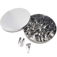 Premium Stainless Steel 26 Alphabet Letter Cookie Cutters Mold Biscuit Number Cutter Set Cake Decorating Moulds