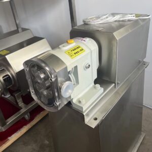 Sanitary rotary lobe pump for hygienic fluid transfer in food and pharmaceutical industry