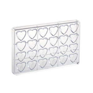 Heart-Shaped Polycarbonate Chocolate Mold