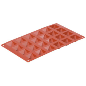 Orange Silicone 24 Compartment Mini Pyramid Mold