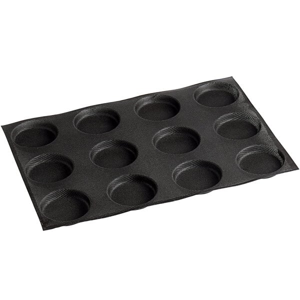 Silicone 12 Compartment Bread Mold - 2 1/4" x 2 1/4" x 3/4"