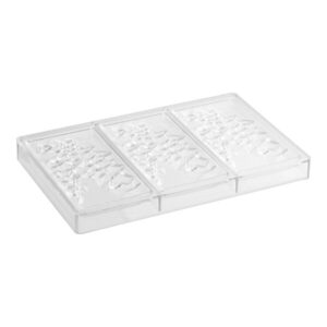 3 Compartment Polycarbonate Fragment Chocolate Bar Mold