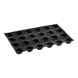 Origine 23 5/8" x 15 3/4" Silicone Half-Sphere Spiral mould with (24) 2 1/2" Cavities