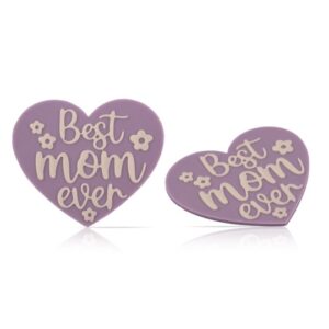 Heart best mom ever layered