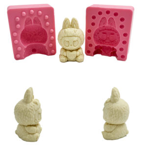 Food Grade Silicone Cartoon Character Labubu Chocolate Cake Mold