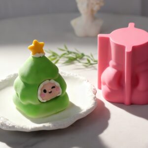 Food Grade Silicone 3D Christmas Tree Character Mousse Cake Mold