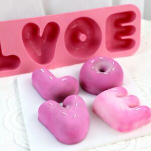 Food Grade Nonstick Silicone Heart Cake Mold Set