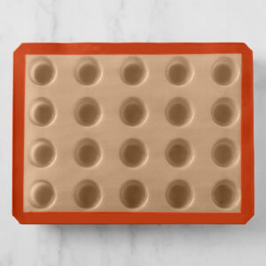 Nonstick Silicone Perfect Mini Muffin Pan, 20-Well