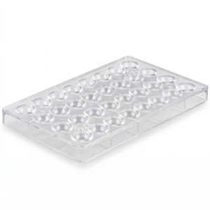 Polycarbonate 32 Compartment Half Spheres Chocolate Mold