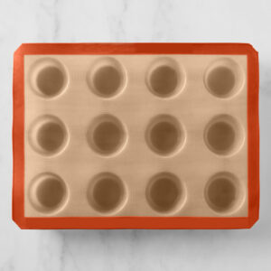 Nonstick Silicone Perfect Muffin Pan, 12-Well