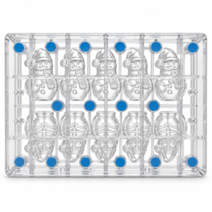 Santa Claus 10 Indents Magnetic Polycarbonate Chocolate Mould